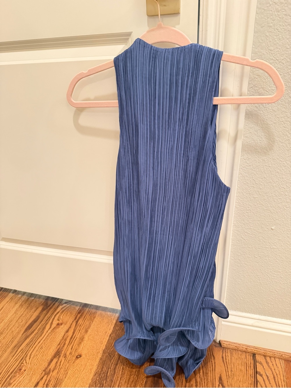 Cult Gaia Plissé Chiffon Mini Dress with Ruffled Hem (NWT!) - Picture 12 of 14